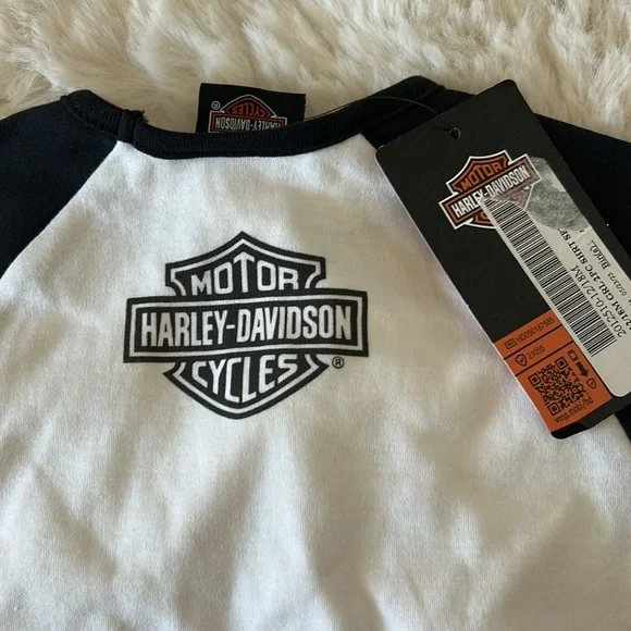 Harley-Davidson Kids Black and White Outfit 12-18m - Picture 4 of 4